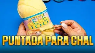 Aprende a TEJER BONITA PUNTADA para CHAL |  Técnica CROCHÉT