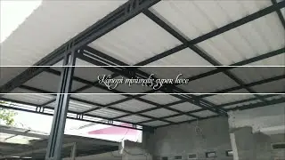 Kanopi minimalis super....atap alderon