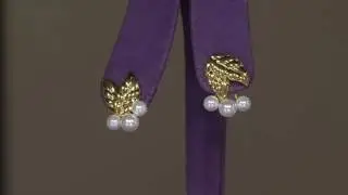 The Elizabeth Taylor Simulated Pearl Earring Jackets on QVC