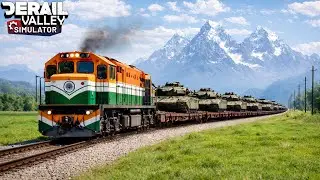 I DROVE THE HEAVIEST ARMY TRAIN IN THE WORLD!🔥| DERAIL VALLEY #20