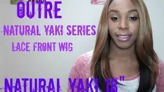 Outre Synthetic L-Part Lace Front Wig - Natural YAKI 18 (futura) --/WIGTYPES.COM REVIEW