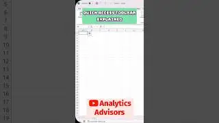 Mastering the Quick Access Toolbar in MS Excel! #shorts