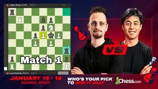 Levy Rozman vs Julien Song | Gotham vs Song 2026 | 1 st  Match | #chess 15 Jan 2026