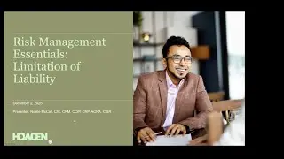 Risk Management Essentials Limitations of Liability - WLG Webinar 5 - 2025