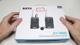 BOYA WM6 беспроводной РАДИО микрофон ПЕТЛИЧКА