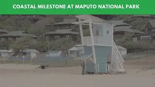 Coastal Milestone at Maputo National Park