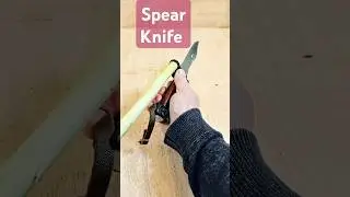Using a NVA knife as a spear #army #survival #airsoft #paintball #knifeskills #nva