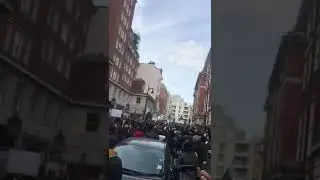 PTI protest in UK outside Nawaz sharif house
