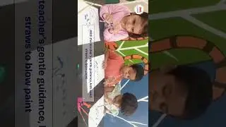 Magic with a Straw: Creative Colour Play at Gyankul 🎨  | Daycare | Nursery | Playgroup | Chembur |