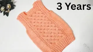 3 Years Baby Girl Sweater | Beautiful And Easy Half Sweater 