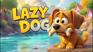 The Lazy Dog and the River 🐶🌊 | Kids Moral Story | Focus on What You HaveThe Lazy Dog's Lesson 1