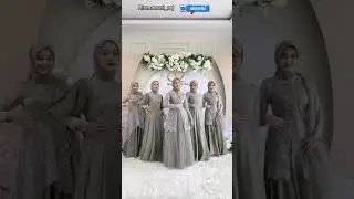 INSPIRASI MODEL GAUN BRIDESMAID MUSLIMAH  BROKAT CANTIK TERBARU 2023#kondangan #shorts #viral#ootd