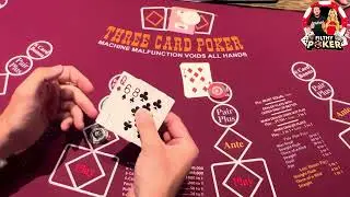 STRAIGHT FLUSH MAX BET 3 CARD POKER!