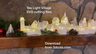 Tea Light Village 2020 3dcuts.com short