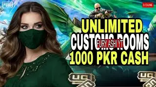 PUBG Mobile Live|1000 CASH & 120 UC  Custom Rooms | Pubg Custom Rooms | FURY ASHI YT is Live 4.1 ❤️