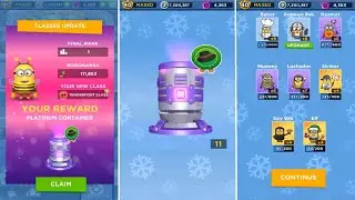 Minion rush PLATINUM CONTAINER  Bee costume Despicable me  gameplay ios android