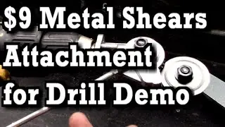 Metal Cutting Shear Attachment for Electric Drills, Review / Demo