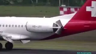 Nice engine slats and flap (Landeklappen) on a Fokker 100 Helvetic Airways