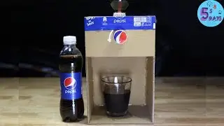 DIY Pepsi Soda Fountain Machine at Home from Cardboard [Crazy ideas]