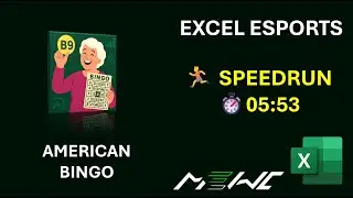 Excel Esports Speedrun: American Bingo in 05:53