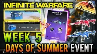 Infinite Warfare | Days of Summer: WEEK 5 Hack Opening | ALL 19 ITEMS! (Weapon & Camos Showcase)