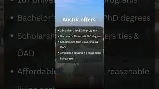 Study in Austria #studyabroad #universities #abroadinformation