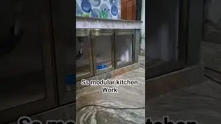 ss modular kitchen work!aluminium Fabrication tricks