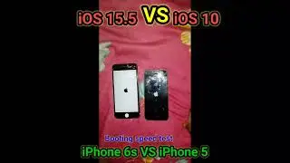 #iphone6s _vs_iPhone 5 boot up test iOS 15.5 vs iOS 10 optimization test / start time test