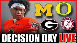 Nick Abrams III Commitment Watch Party | Alabama, Georgia, Michigan, Oregon REACT LIVE