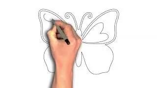Easy to draw Butterfly close up wings drawing image, The Geometry of Flight