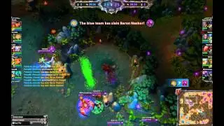 League of Legends - Ezreal Steal Baron Nashor with no vision