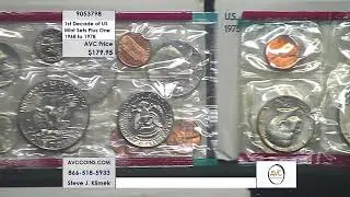 1st Decade of US Mint Sets Plus One - 1968 to 1978