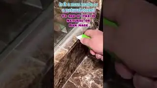How to identify tiles. Difference between natural stone and man made. Ceramic? Porcelain? marble?
