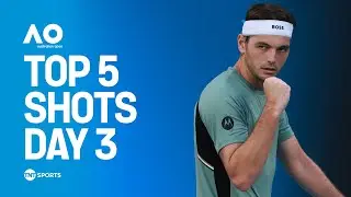 Top 5 STUNNING Shots from Day 3 🔥 Ft. Fritz, Monfils & MORE! | Australian Open 2026 Highlights 🇦🇺