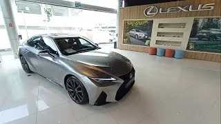 Lexus IS 300 F Sport 2.0T 8AT Sonic Titanium facelift walkaround exterior and interior (Brunei)