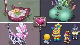 Rare Squot, Rare Larvaluss, Rare Blow&rsquo;t, SkyPainting - Animations & Breeding (My Singing Monsters)