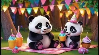 Polly Panda Jumps in Circles | Energetic Panda Song for Kids | Fun Jumping Rhyme for Toddlers