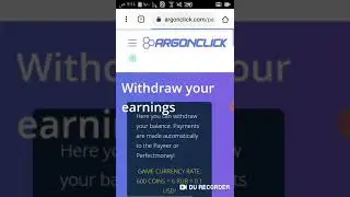 Earn money while you are at home through the site Argonclick