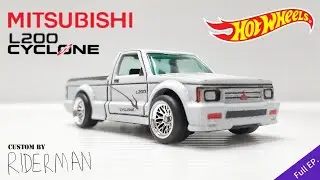 Custom 1:64  Mitsubishi L200 Cyclone From GMC Syclone  Hotwheels FULL EP.