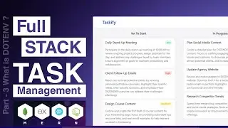 Part 3 - Taskify | What is dotenv? | MERN Stack Task Management App