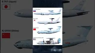 Shaanxi KJ-2000🇨🇳 ,E-767🇯🇵, Tu-126 moss🇷🇺, ED-Advanced hawkeye🇱🇷 #shortsvideo #shorts