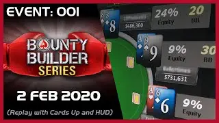 Bounty Builder Series Event 1 - 2 February 2020 - PokerStars - final table replay with Cards Up