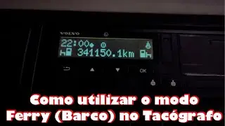 Tacógrafo - Como utilizar o modo Ferry (Barco)