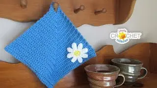 Mother's Day Brunch Daisy Pot Holder - Crochet Pattern & Tutorial