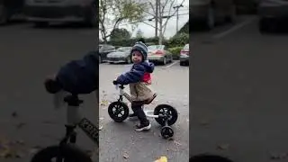 KRIDDO Toddler Balance Bike with Training Wheels