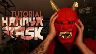 Papercraft - How to build a Hannya Mask ! Tutorial