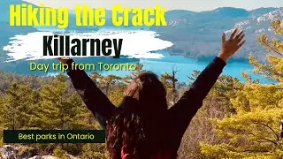 Descending The Crack in Killarney, the most difficult part of the trail.