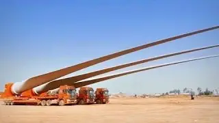 Extreme Trucks - Carrier Huge Blades of Wind Turbines