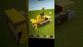 building Minecraft bulldozer #minecraft #shorts