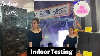 Best brc linrry | Line Array Or Dj Bass के indoor Testing।Indian DJ Expo| djvlog| dj exhibition|